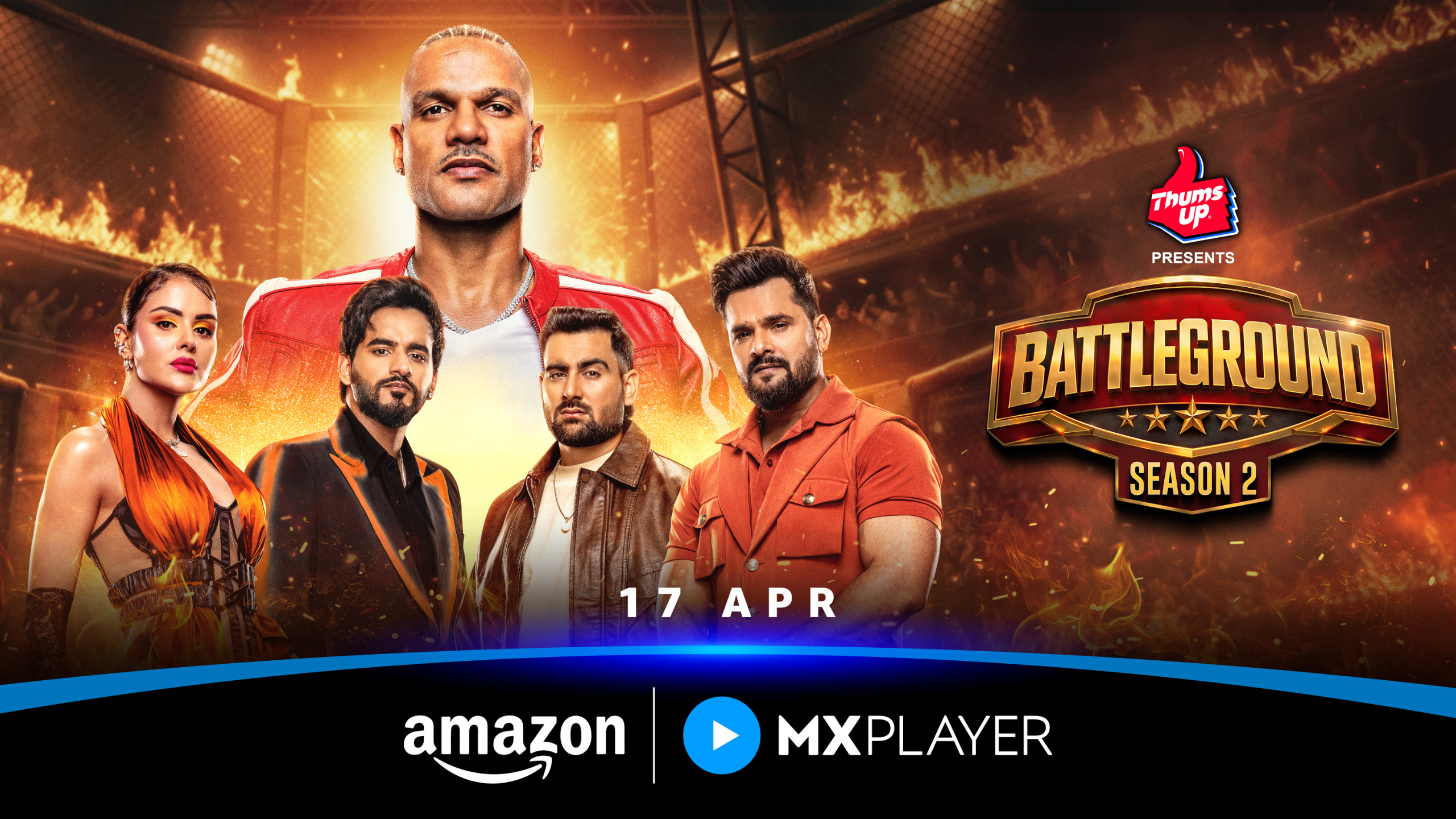 It’s game on! Amazon MX Player unveils Battleground Season 2 trailer with Shikhar Dhawan, Priyanka Chahar Choudhary, Fukra Insaan, Rahul Chaudhari & Khesari Lal leading the charge